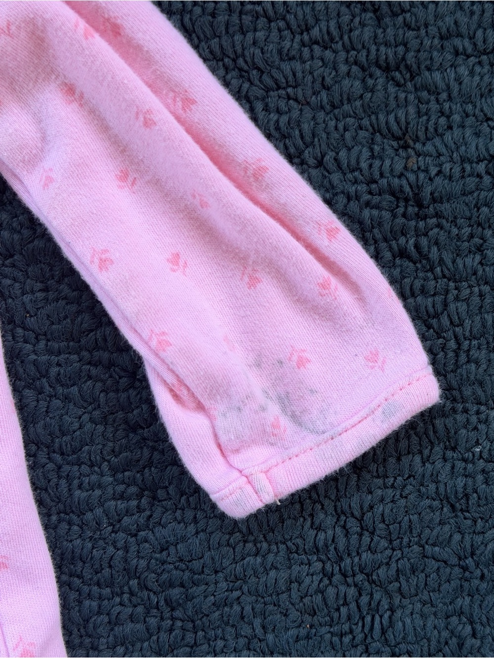 Carter's Pink 'Little Sister' Footed Fleece One-Piece - Picture 3 of 6